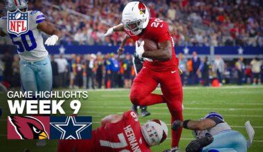 Arizona Cardinals vs Dallas Cowboys Game Highlights | 2025 NFL Season Week 9