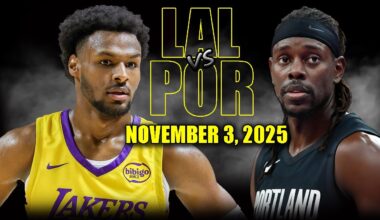 Los Angeles Lakers vs Portland Trail Blazers Full Game Highlights - November 3, 2025 | NBA Season