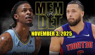 Memphis Grizzlies vs Detroit Pistons Full Game Highlights - November 3, 2025 | NBA Season