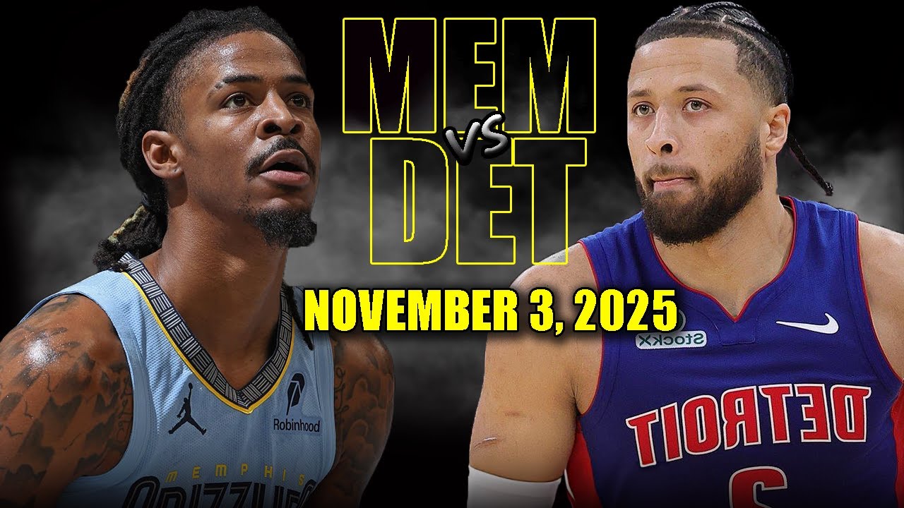 Memphis Grizzlies vs Detroit Pistons Full Game Highlights - November 3, 2025 | NBA Season