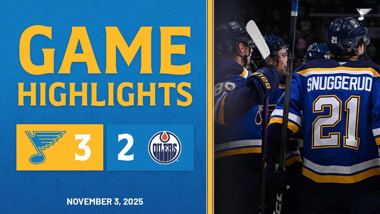 Game Highlights: Blues 3, Oilers 2