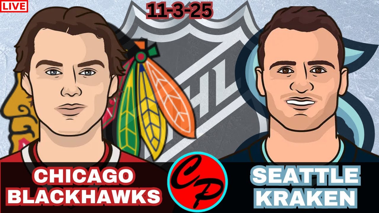 Chicago Blackhawks vs Seattle Kraken NHL Hockey Game 13 Live Game Cast & Audio