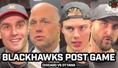 PRESS CONFERENCE: Connor Bedard, Louis Crevier, Nick Foligno, Jeff Blashill HAT TRICK Game