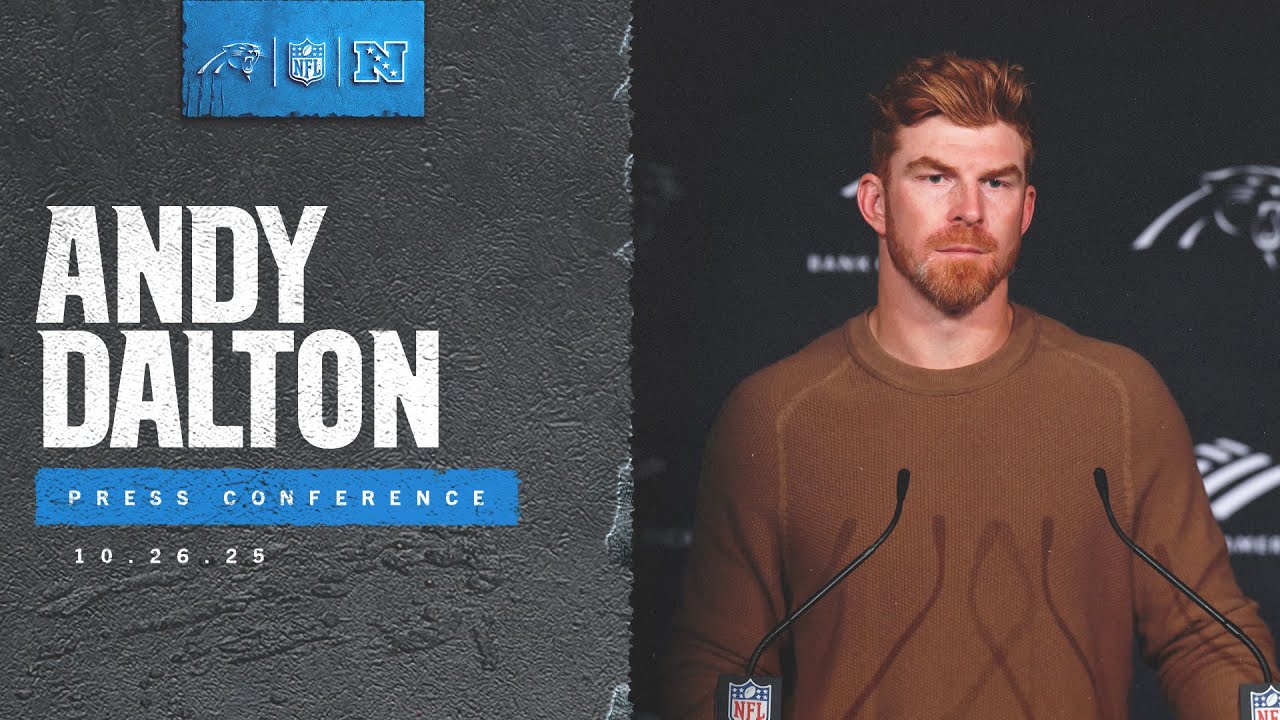 Andy Dalton speaks to the media after Week 8 against Buffalo | Carolina Panthers