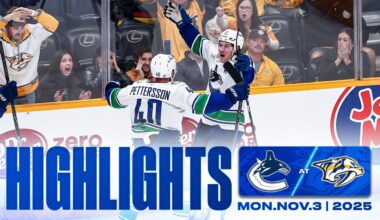 Game in 10 | Canucks at Predators Highlights (Nov 3, 2025)