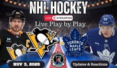 🏒 LIVE: Toronto Maple Leafs vs Pittsburgh Penguins NHL Play-by-Play, Reactions!