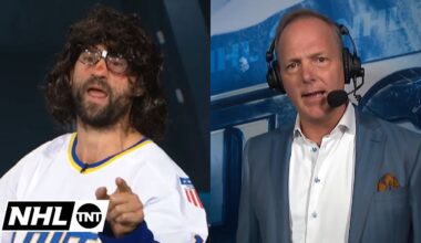 Jon Cooper started grilling Biz and the NHL on TNT crew 😂