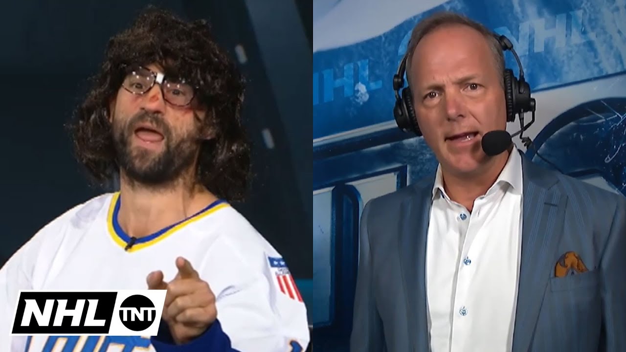 Jon Cooper started grilling Biz and the NHL on TNT crew 😂