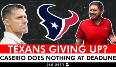 Houston Texans & Nick Caserio Make No Moves, While Other AFC South Teams Improve