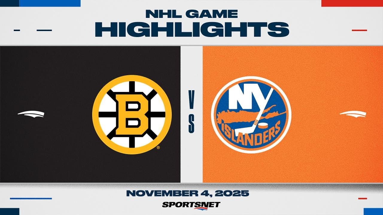 NHL Highlights | Bruins vs. Islanders - November 4, 2025