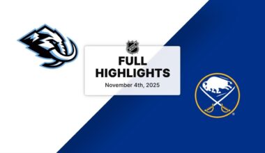 NHL Highlights | Mammoth vs. Sabres | November 04, 2025