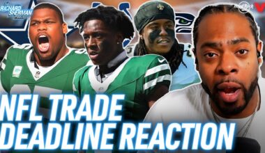 Seahawks add Rashid Shaheed, Jets TRADE Quinnen Williams & Sauce Gardner?! | Richard Sherman REACTS