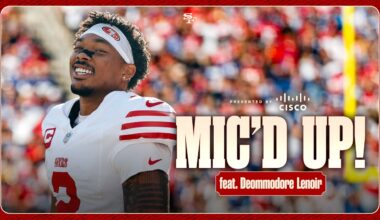Mic'd Up: Deommodore Lenoir Shines in the Big Apple | 49ers