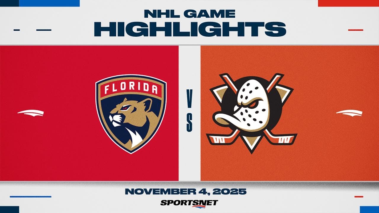 NHL Highlights | Panthers vs. Ducks - November 4, 2025
