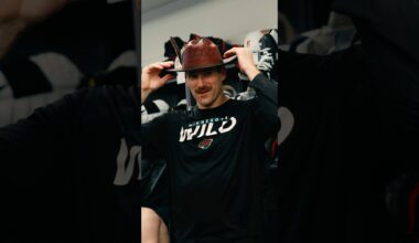 ladies and gentlemen… THE HAT on a moose 🫎 #marcusfoligno #mnwild #nhl