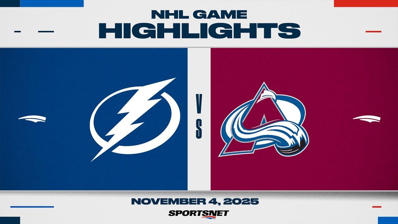 NHL Highlights | Lightning vs. Avalanche - November 4, 2025
