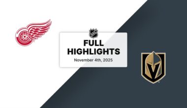 NHL Highlights | Red Wings vs. Golden Knights | November 04, 2025