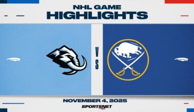 NHL Highlights | Mammoth vs. Sabres - November 4, 2025
