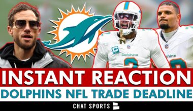 Miami Dolphins NFL Trade Deadline INSTANT REACTION: Minkah Fitzpatrick & Bradley Chubb STAYING