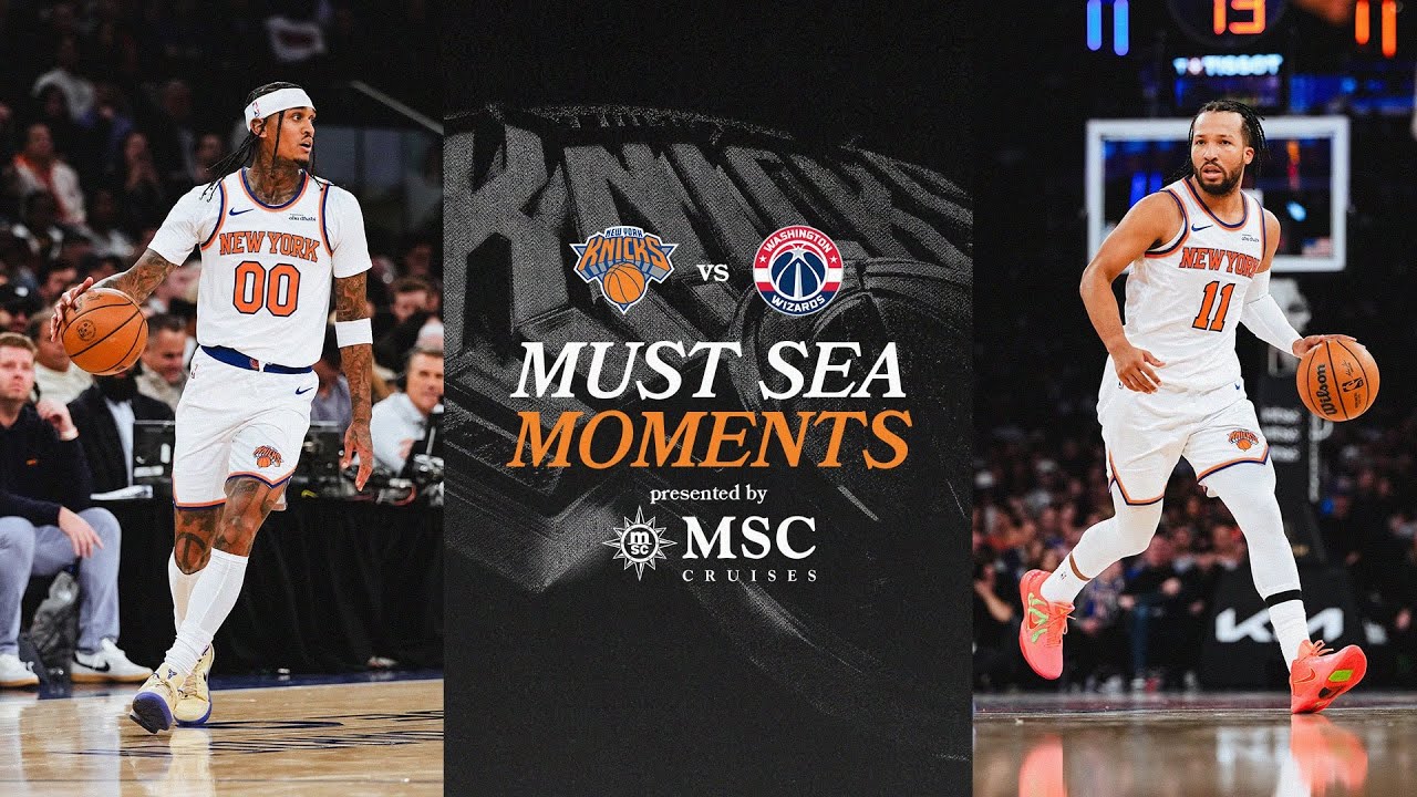 The New York Knicks defeat the Wizards 119-102 at Madison Square Garden on November 3, 2025.