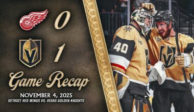 HIGHLIGHTS | Vegas Golden Knights 1, Detroit Red Wings 0 | Nov. 4, 2025
