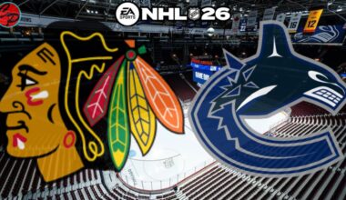 Chicago Blackhawks vs Vancouver Canucks Game 14 NHL 26 (SIM)