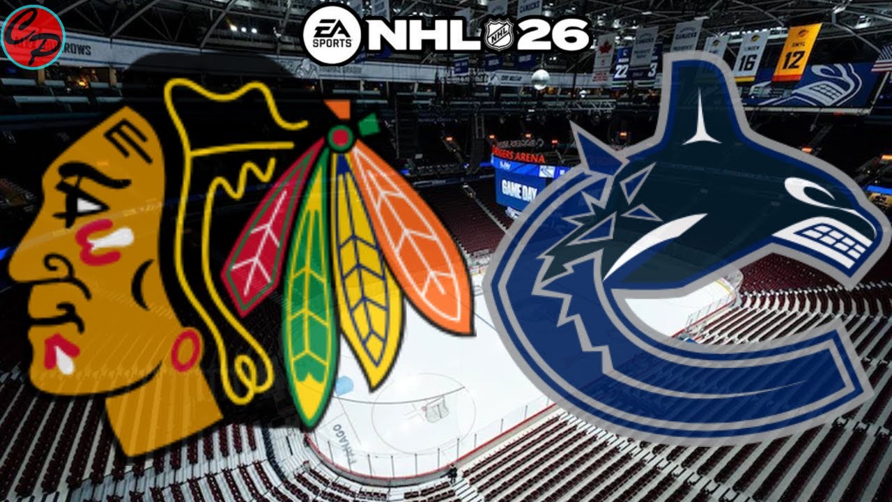 Chicago Blackhawks vs Vancouver Canucks Game 14 NHL 26 (SIM)