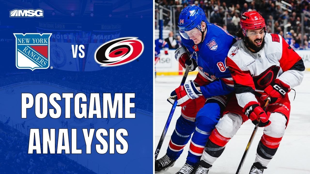 Rangers Fall To Canes 3-0 | New York Rangers