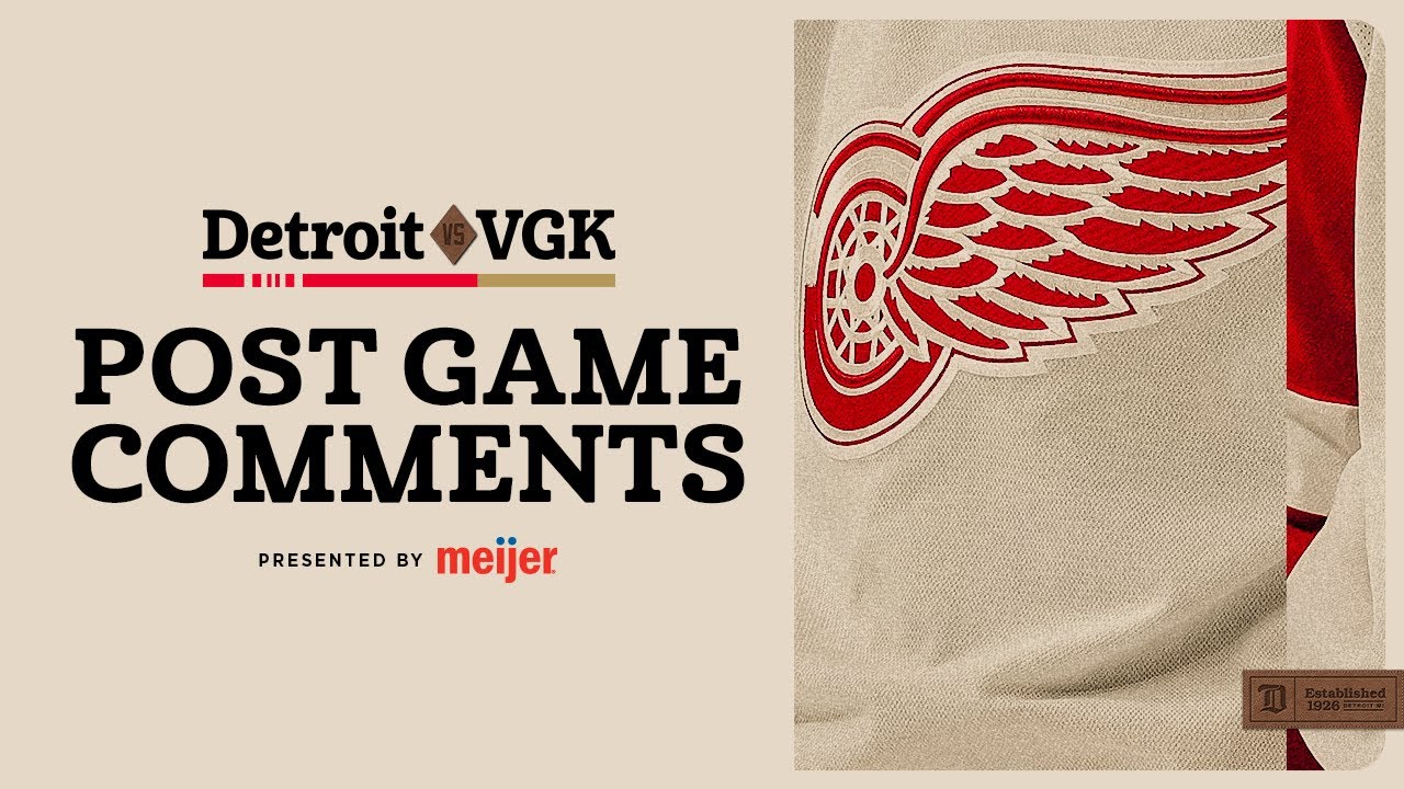 Dylan Larkin, John Gibson, Moritz Seider, Todd McLellan Post Game Comments @ VGK | Nov. 4. 2025