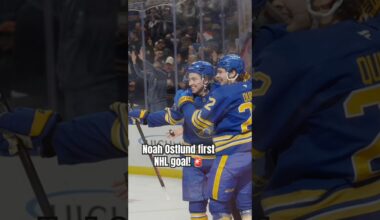 Congrats to Noah Ostlund on his first NHL goal! 🚨 #nhl #buffalosabres #hockey