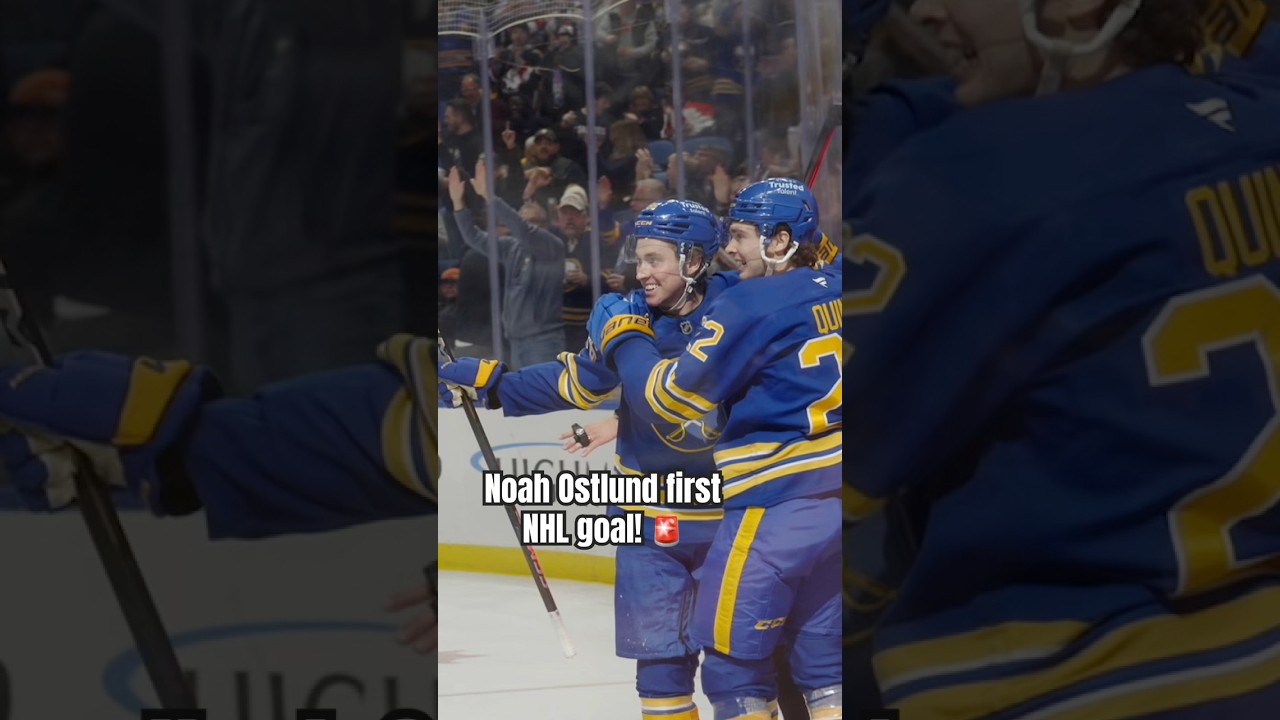 Congrats to Noah Ostlund on his first NHL goal! 🚨 #nhl #buffalosabres #hockey