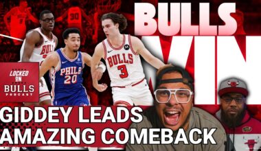 Josh Giddey Leads Chicago Bulls Best Comeback Since 2021 vs 76ers