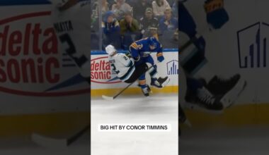CONOR TIMMINS COMIN’ THROUGH! 💥 #nhl #buffalosabres #hit