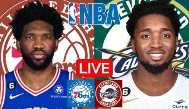 LIVE: PHILADELPHIA 76ERS vs CLEVELAND CAVALIERS | NBA | PLAY BY PLAY | SCOREBOARD
