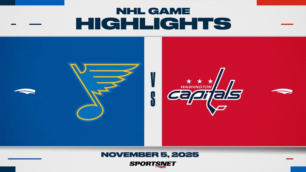 NHL Highlights | Blues vs. Capitals - November 5, 2025