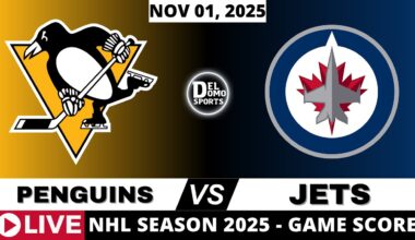 PITTSBURGH PENGUINS VS WINNIPEG JETS LIVE 🏒 NHL Play-by-Play & Scoreboard | 2025 Season