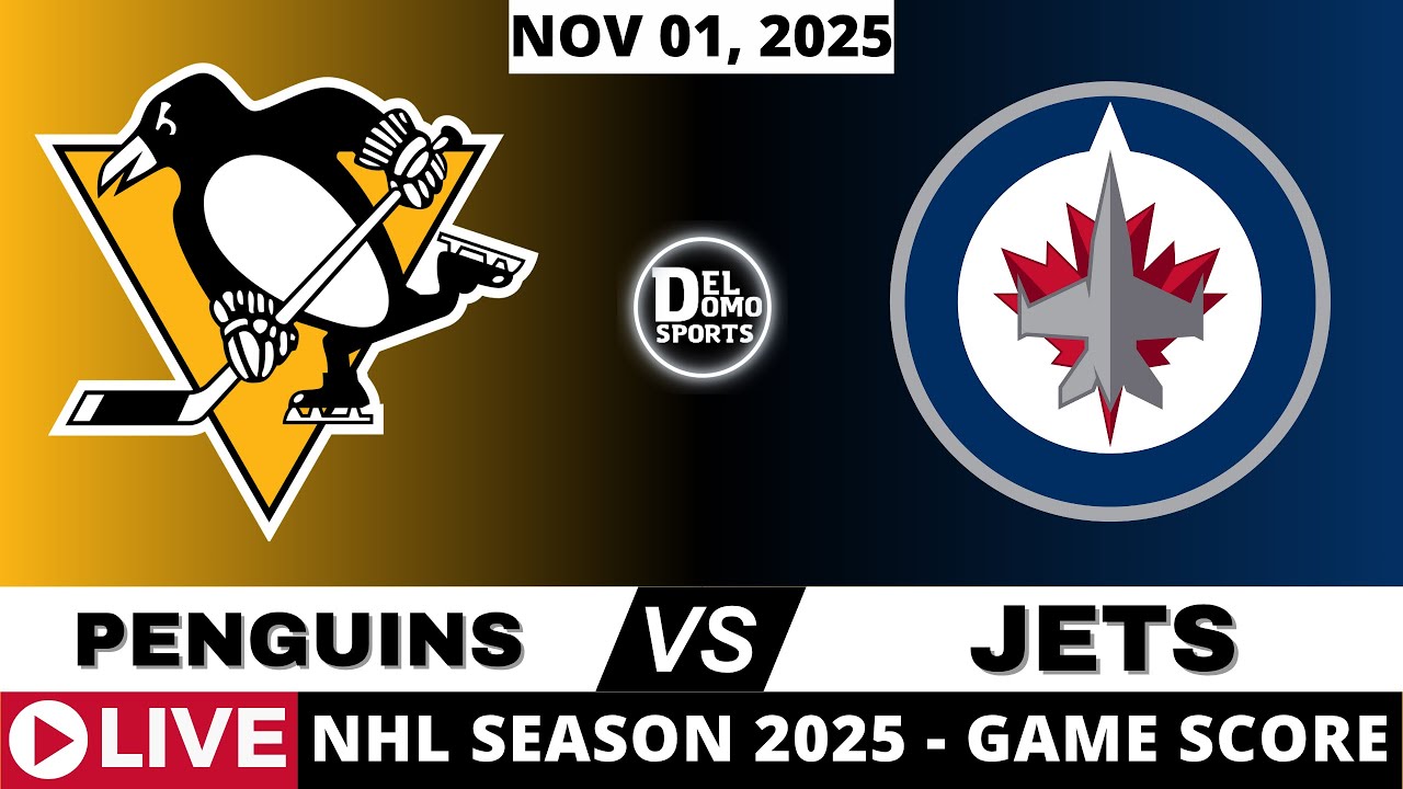PITTSBURGH PENGUINS VS WINNIPEG JETS LIVE 🏒 NHL Play-by-Play & Scoreboard | 2025 Season