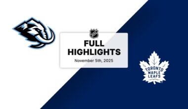 NHL Highlights | Mammoth vs. Maple Leafs | November 05, 2025