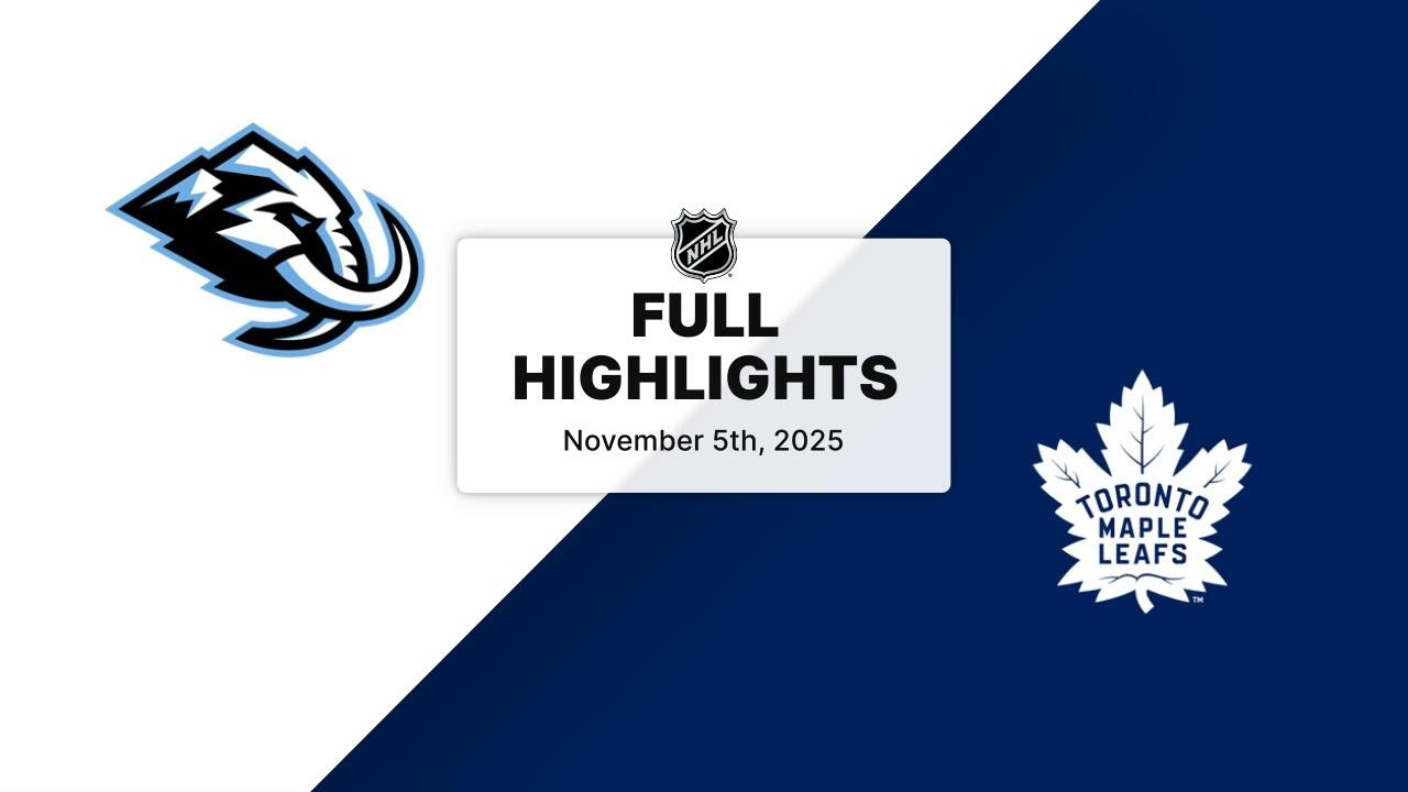 NHL Highlights | Mammoth vs. Maple Leafs | November 05, 2025