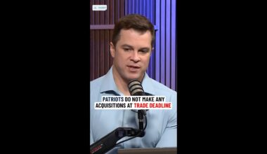 Patriots do not make any acquisitions at the NFL trade deadline