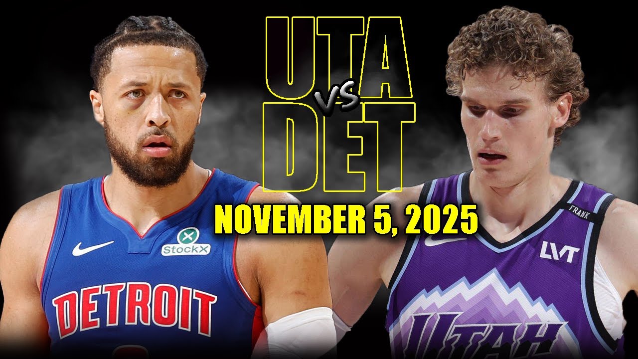 Utah Jazz vs Detroit Pistons Full Game Highlights - November 5, 2025 | NBA Season