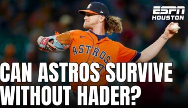 Can the Astros survive if Josh Hader misses the rest of the season?