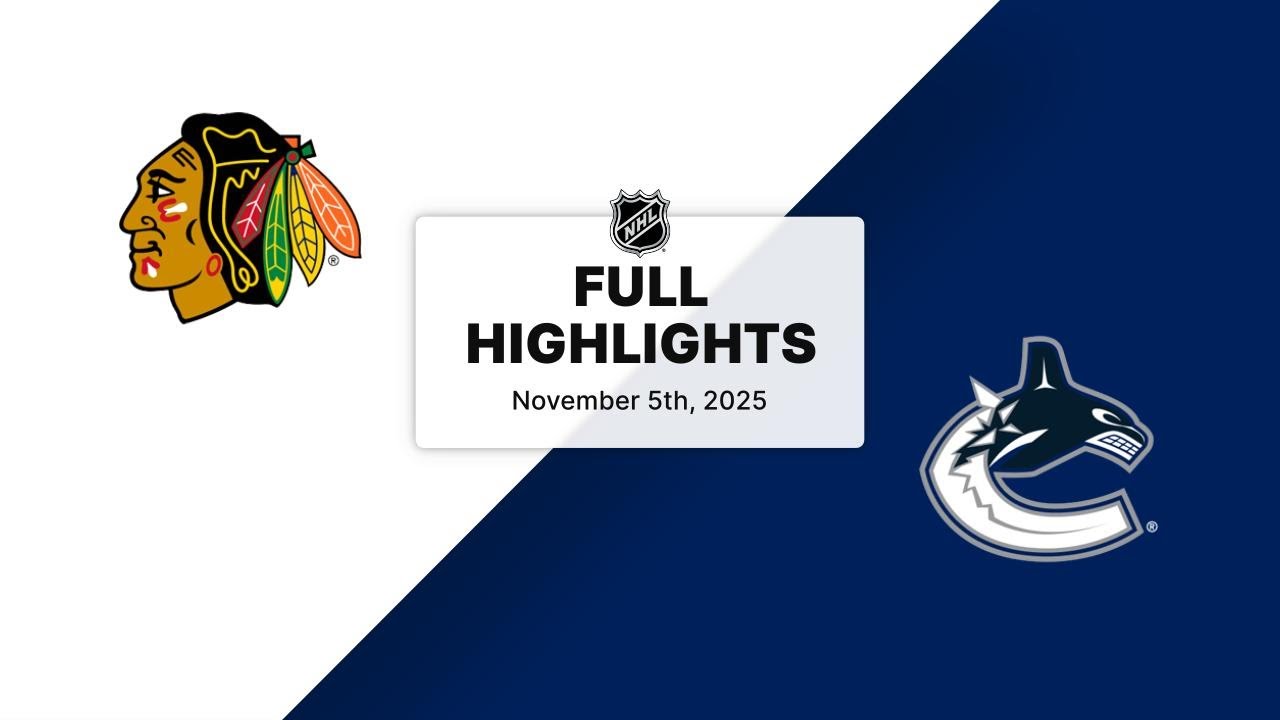 NHL Highlights | Blackhawks vs. Canucks | November 05, 2025