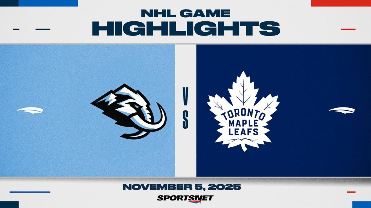 NHL Highlights | Maple Leafs vs. Mammoth - November 5, 2025
