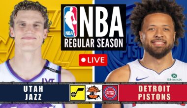 Utah Jazz vs Detroit Pistons NBA Live Scoreboard Today 2025