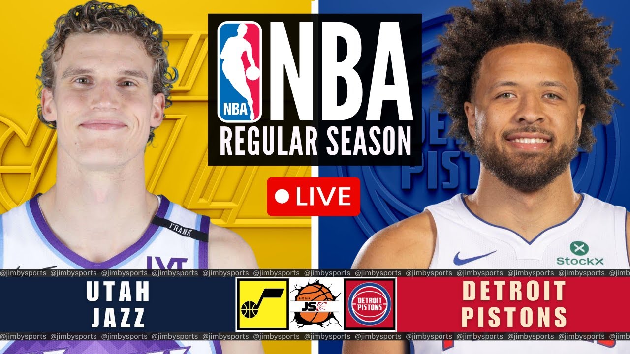 Utah Jazz vs Detroit Pistons NBA Live Scoreboard Today 2025