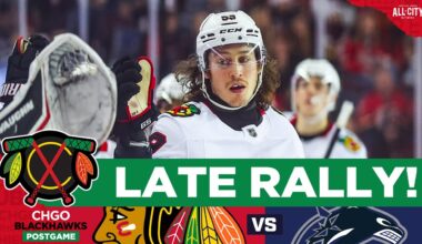 BLACKHAWKS POSTGAME: Tyler Bertuzzi Powers Chicago LATE RALLY Past Canucks | CHGO Blackhawks Podcast