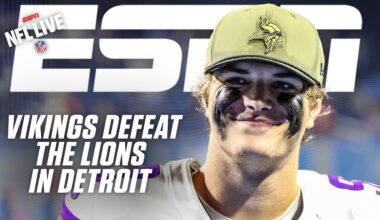 How the Vikings kept the Lions IN CHECK 😳 + Reaction to Jayden Daniels injury | NFL Live