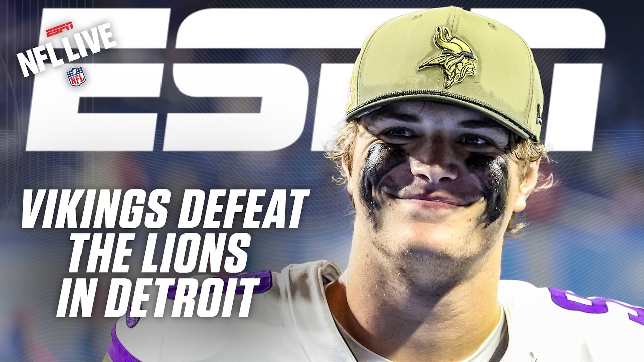 How the Vikings kept the Lions IN CHECK 😳 + Reaction to Jayden Daniels injury | NFL Live