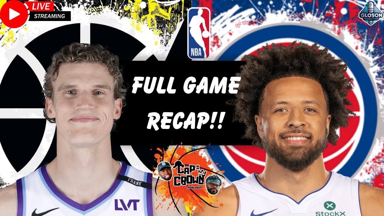 UTAH JAZZ at DETROIT PISTONS | NBA FULL GAME ReCap | Ep. 69